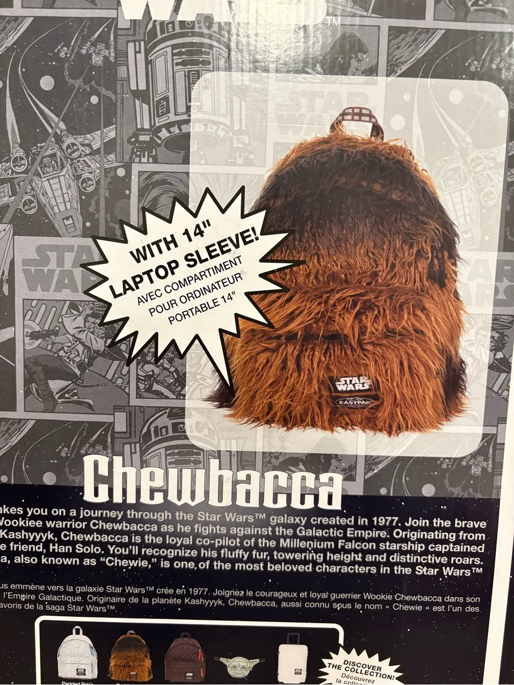 Eastpak Star Wars Chewbacca Backpack Rare New